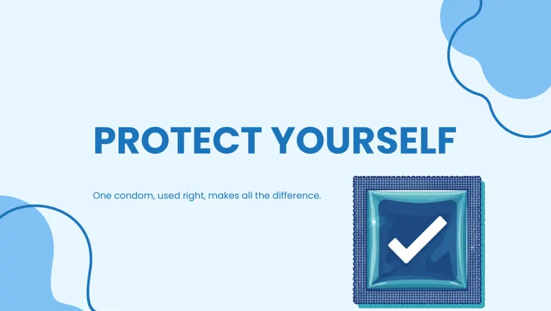 Slide 6: PROTECT YOURSELF One condom, used right, makes all the difference.